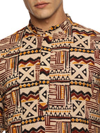 KuJee Crafts Men's Cotton Kalamkari Fabric Kurta.